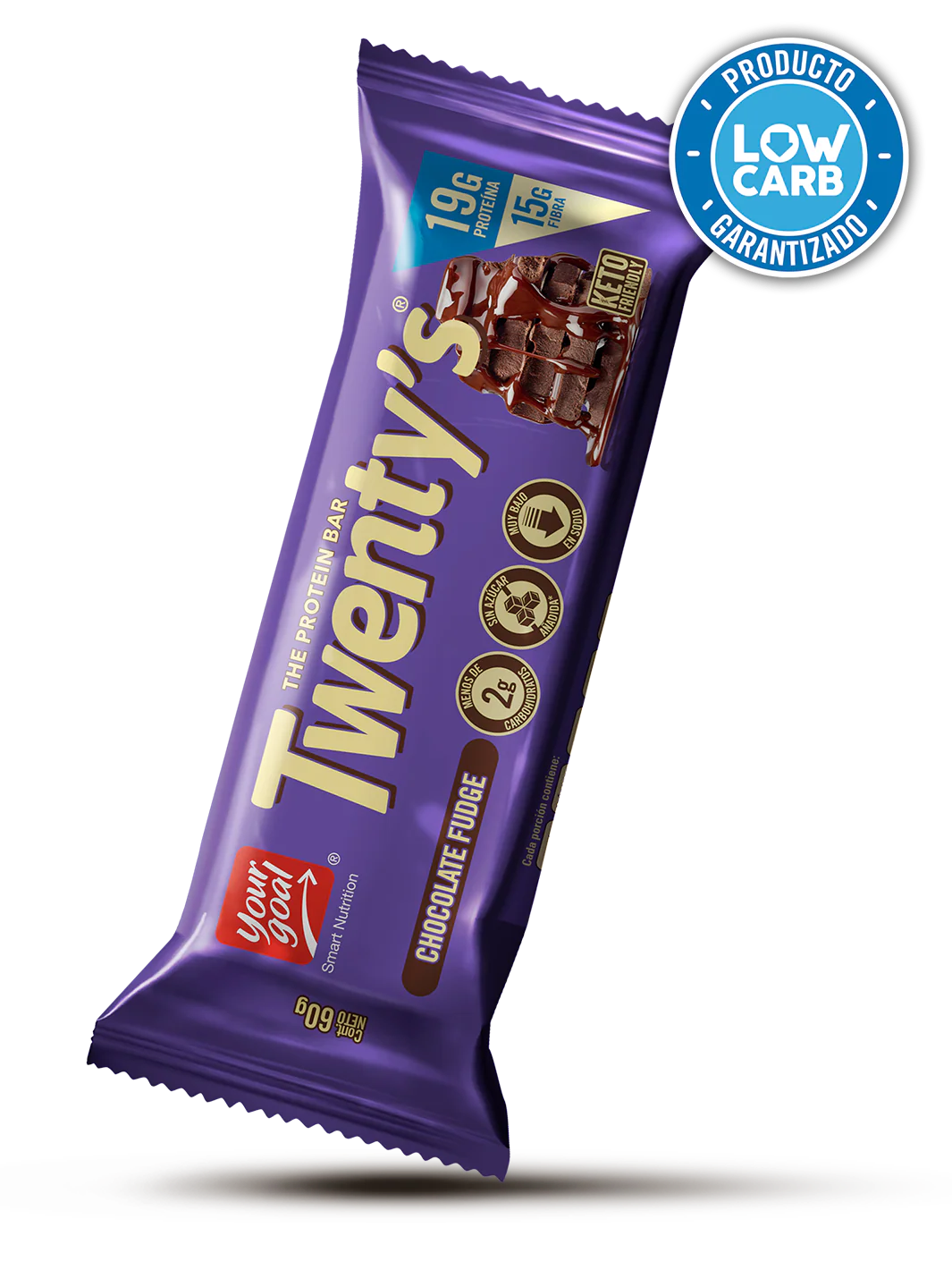 Barra de proteína Chocolate Fudge Twenty\'s - Barra 60 g