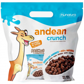 Cereal Andean Crunch Chocolate Nunatura - Bolsa 6pack 20g