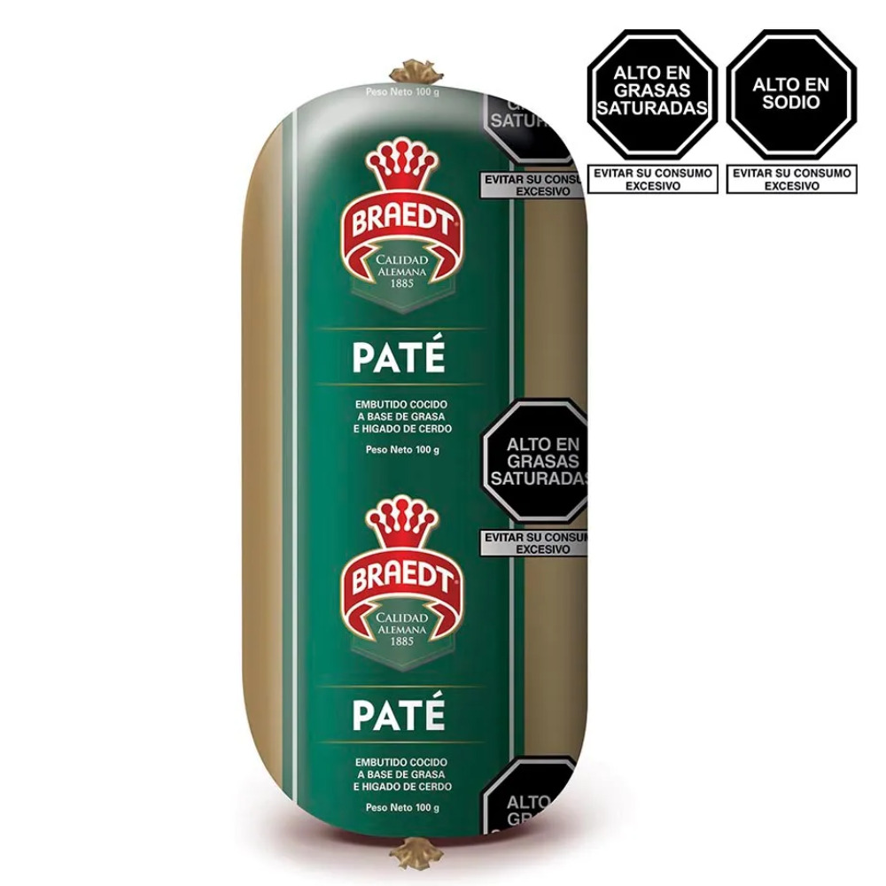 PATÉ DE CERDO BRAEDT - UNIDAD 100G