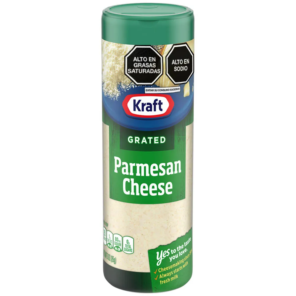 Queso Parmesano Rallado Kraft - Frasco 85g