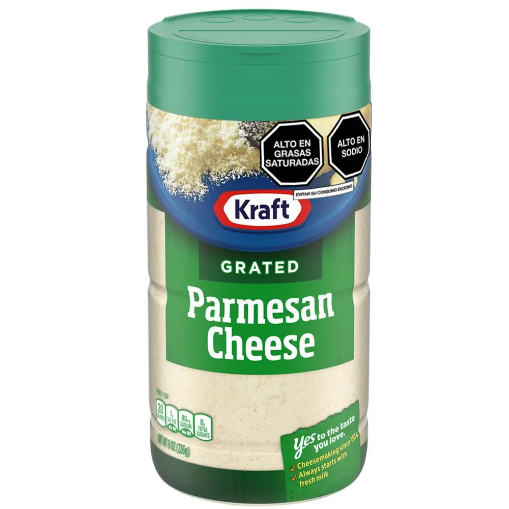 Queso Parmesano Rallado Kraft - Frasco 226g