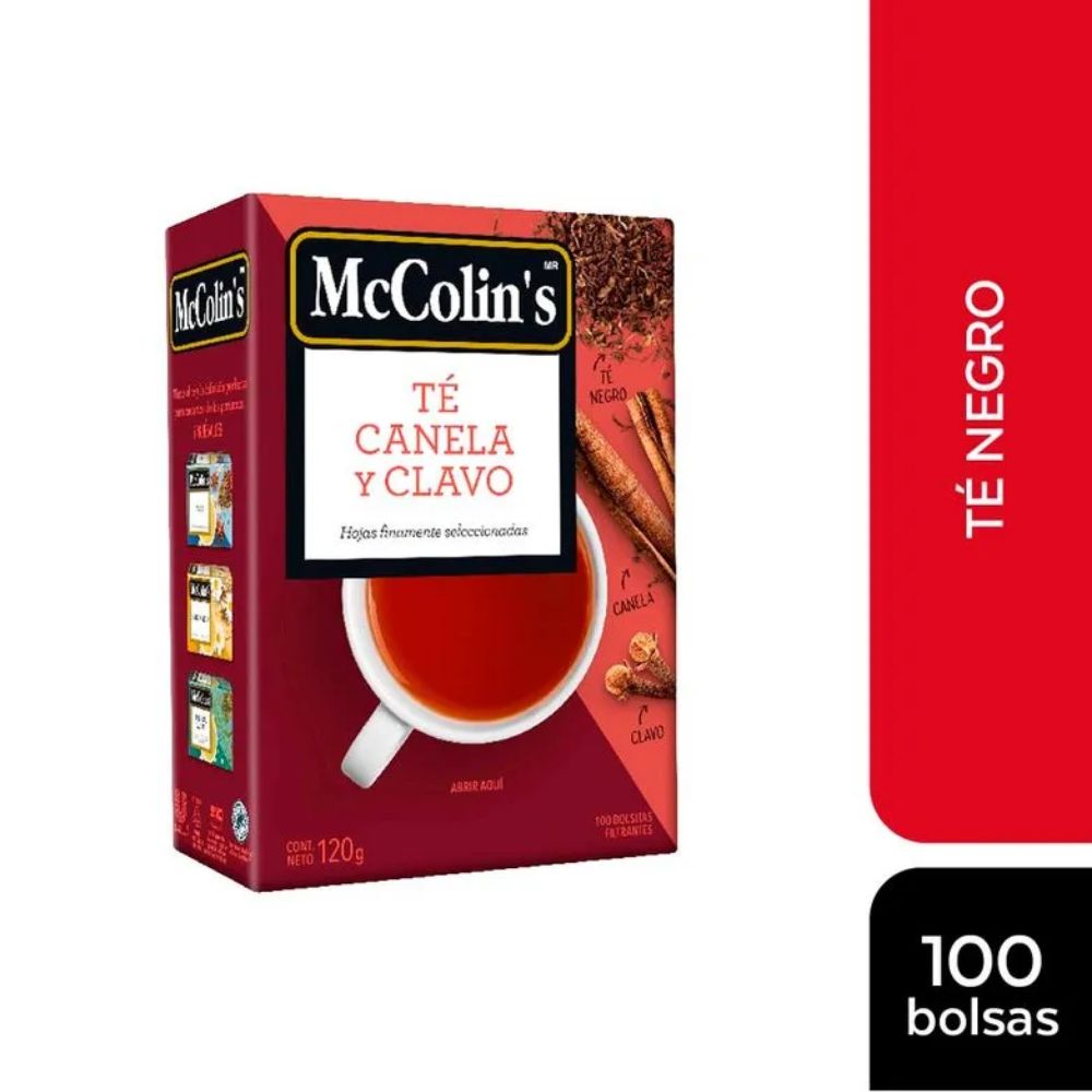 Infusión Té Canela y Clavo McColin's - Caja 100un