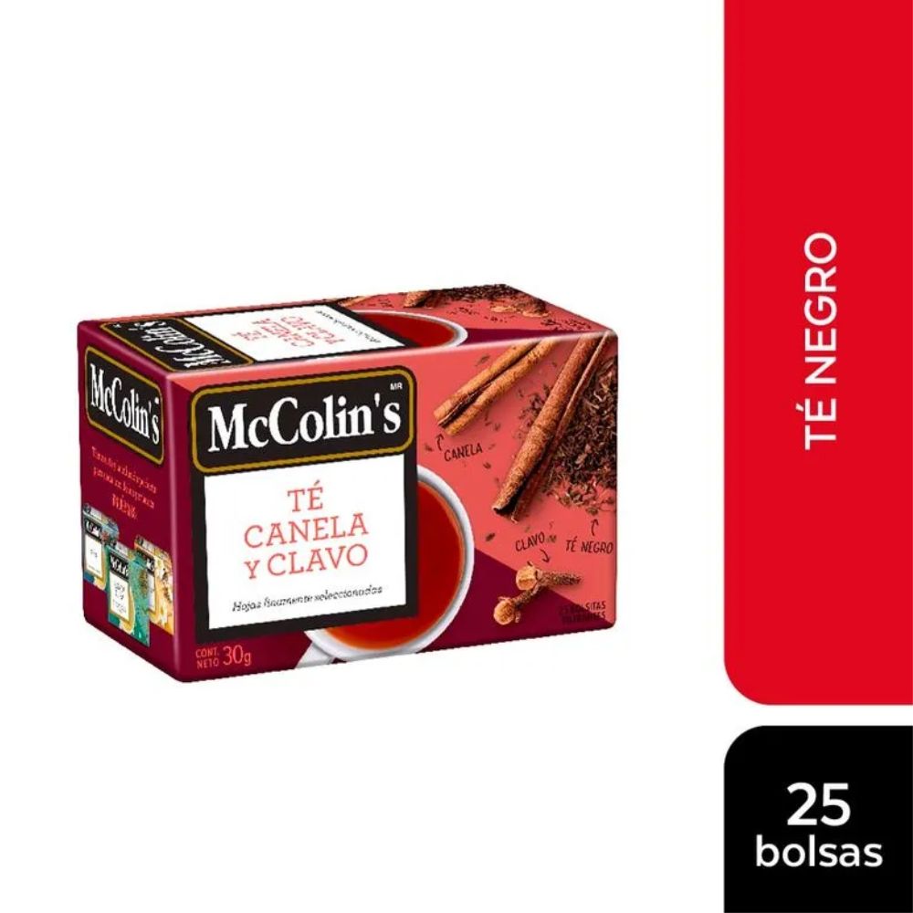 Infusión Té Canela y Clavo McColin\'s - Caja 25un