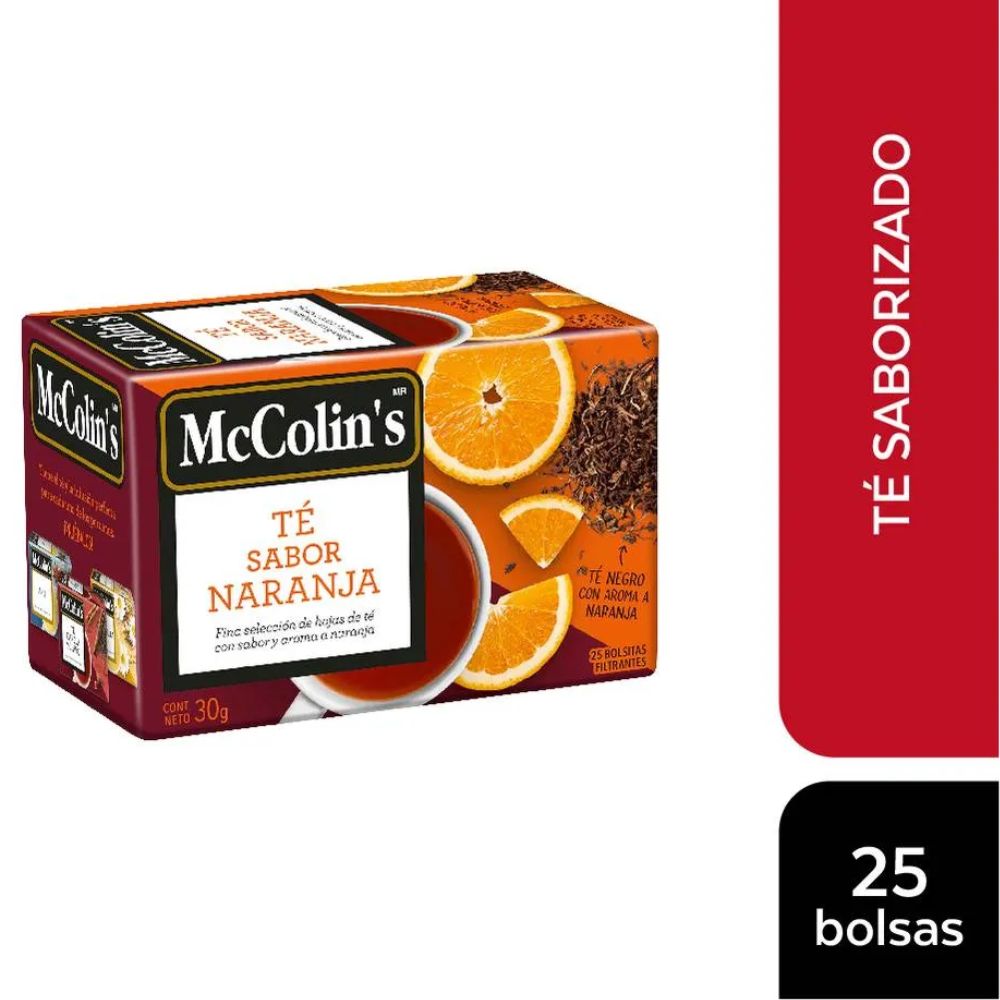 Infusión Té Sabor Naranja McColin's - Caja 25un
