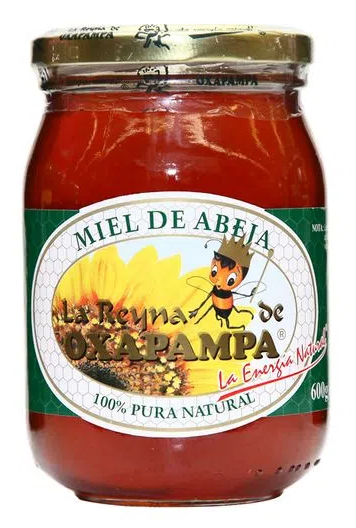 MIEL DE ABEJA LA REYNA DE OXAPAMPA - FRASCO 600G