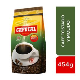 CAFÉ TOSTADO Y MOLIDO SELECTO CAFETAL - ENVASE 454G