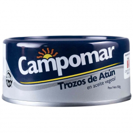 Trozos de Atún en Aceite Vegetal Campomar - Lata 150 gr