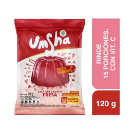 Gelatina Sabor Fresa Umsha - Envase 120 gr