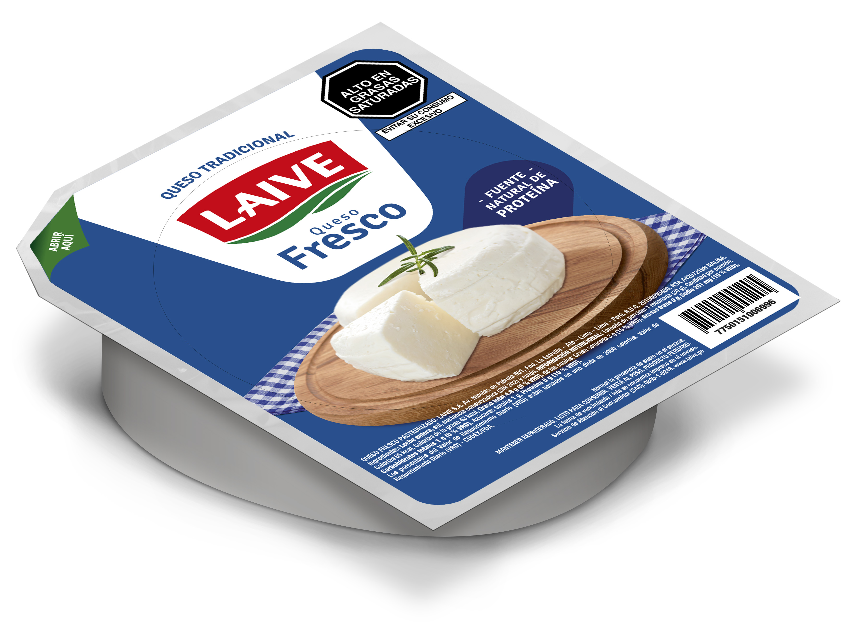 Queso Fresco Laive - Molde Pequeño 300 gr aprox