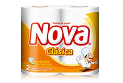Papel Toalla Clásico Mega Rollo Nova - Pack 2 und